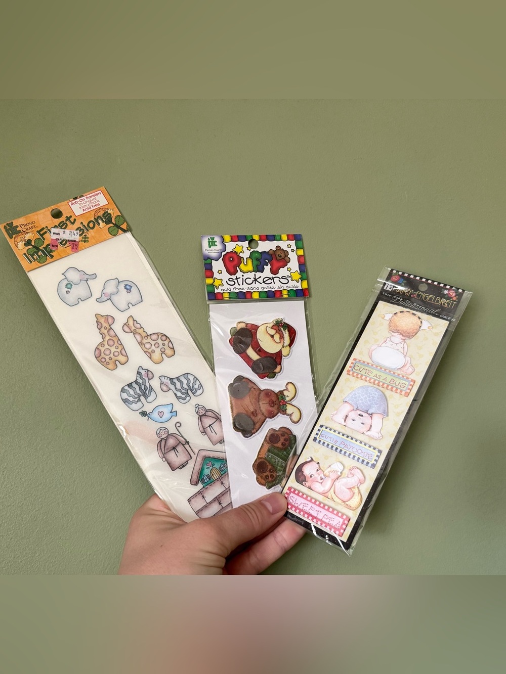 🌸Vintage Provo Craft Stickers - Puff Stickers - Scrapbooking Transfer🌸